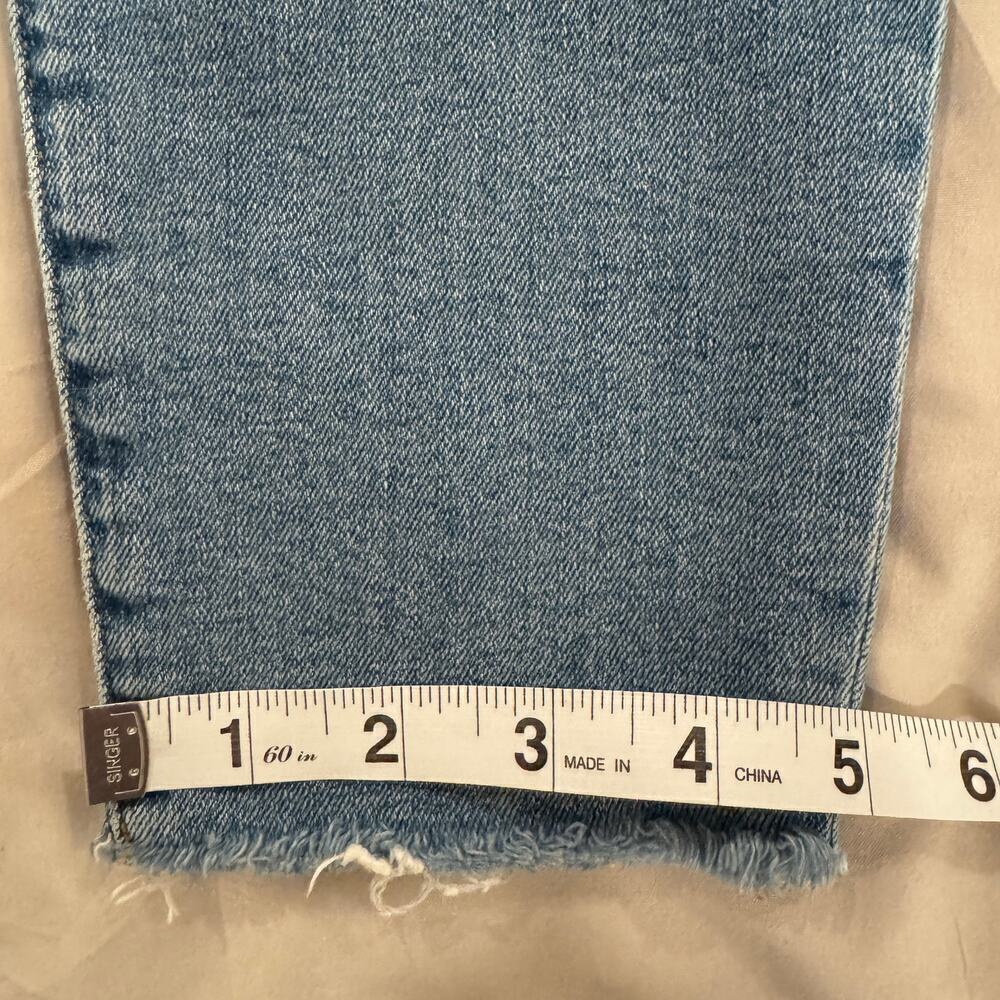 J. Crew 9" High-Rise Toothpick Skinny Jean Raw Hem in Hamden Wash Size 28 - Picture 13 of 13